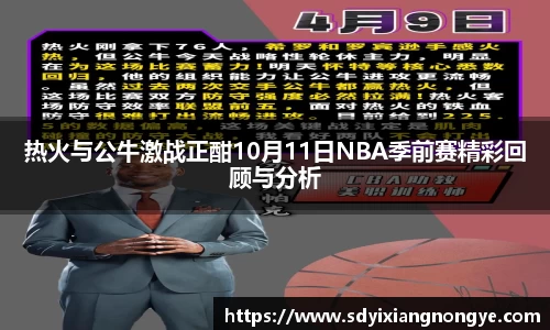 热火与公牛激战正酣10月11日NBA季前赛精彩回顾与分析