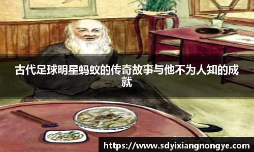 古代足球明星蚂蚁的传奇故事与他不为人知的成就